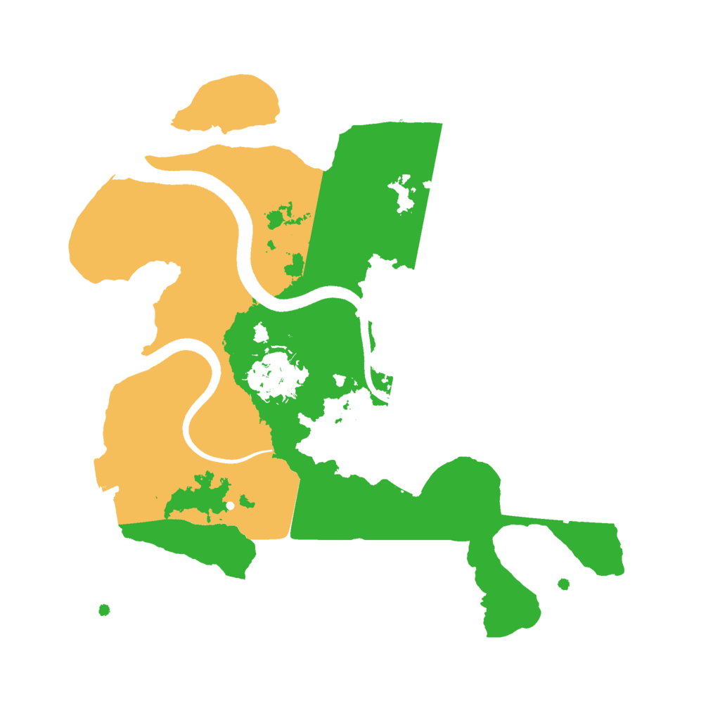 Biome Rust Map: Procedural Map, Size: 2500, Seed: 15353564