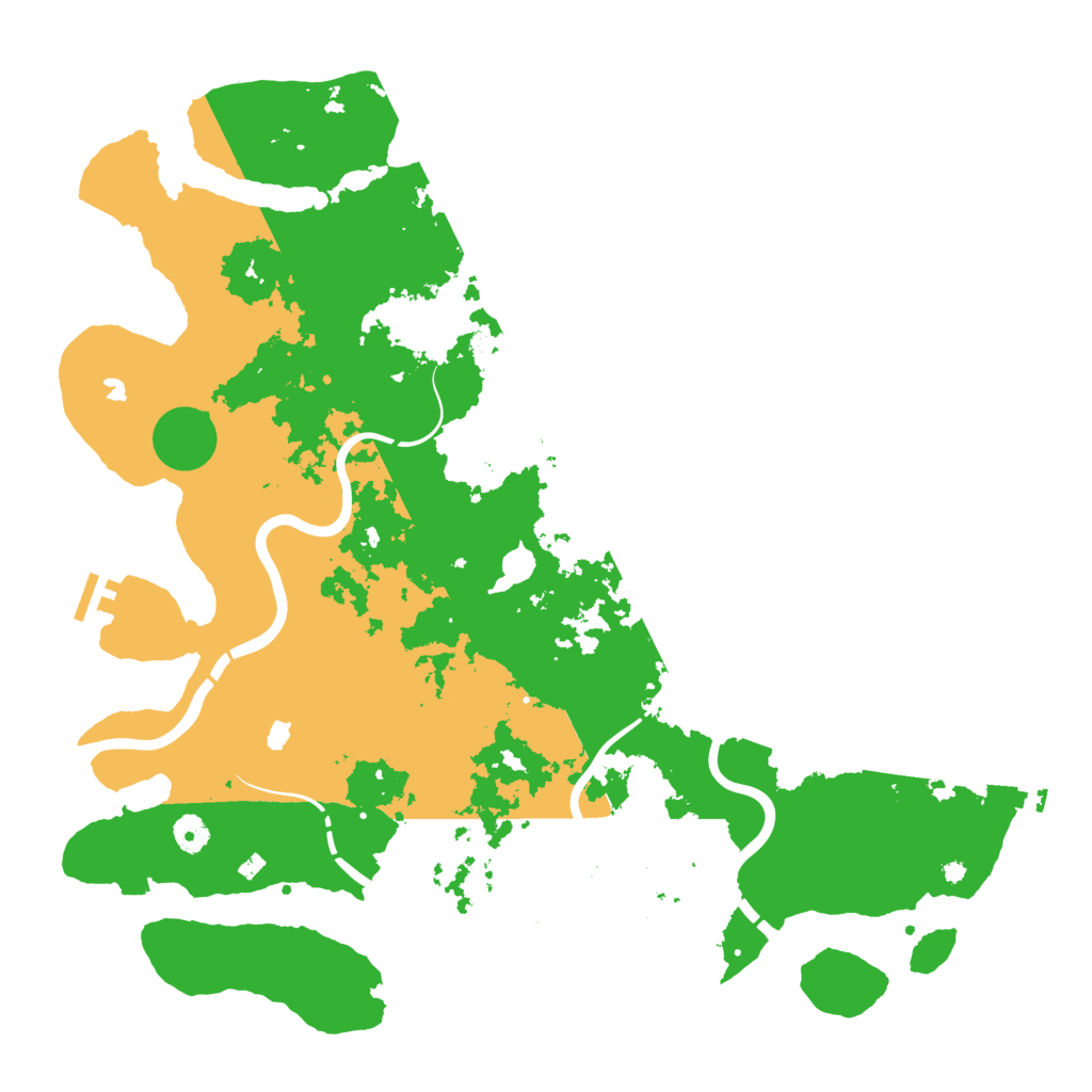 Biome Rust Map: Procedural Map, Size: 4500, Seed: 70826879