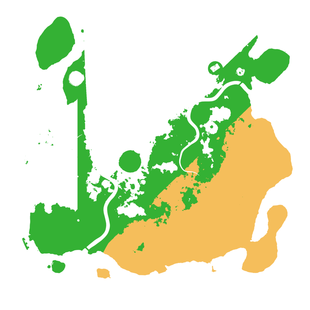 Biome Rust Map: Procedural Map, Size: 3800, Seed: 64456215