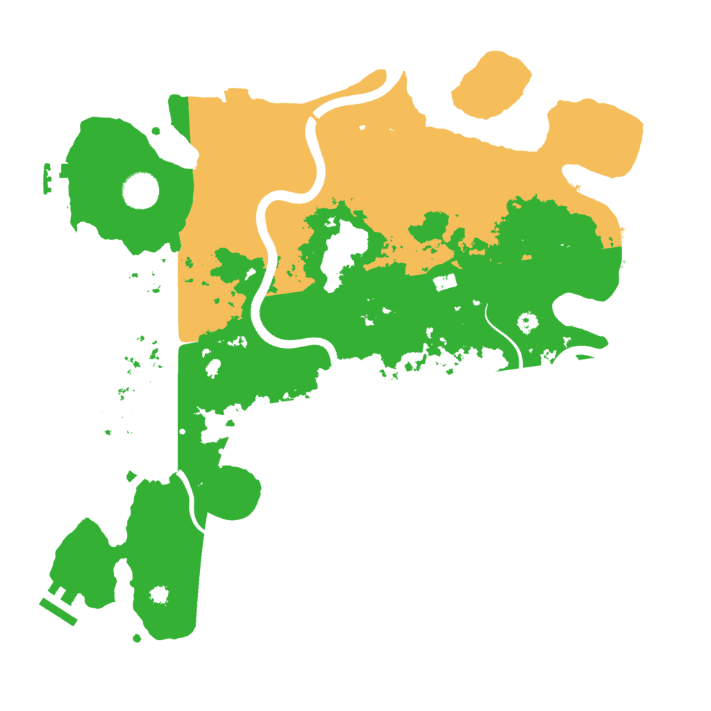 Biome Rust Map: Procedural Map, Size: 3500, Seed: 48467046