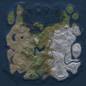 Thumbnail Rust Map: Procedural Map, Size: 4000, Seed: 1163659443, 15 Monuments