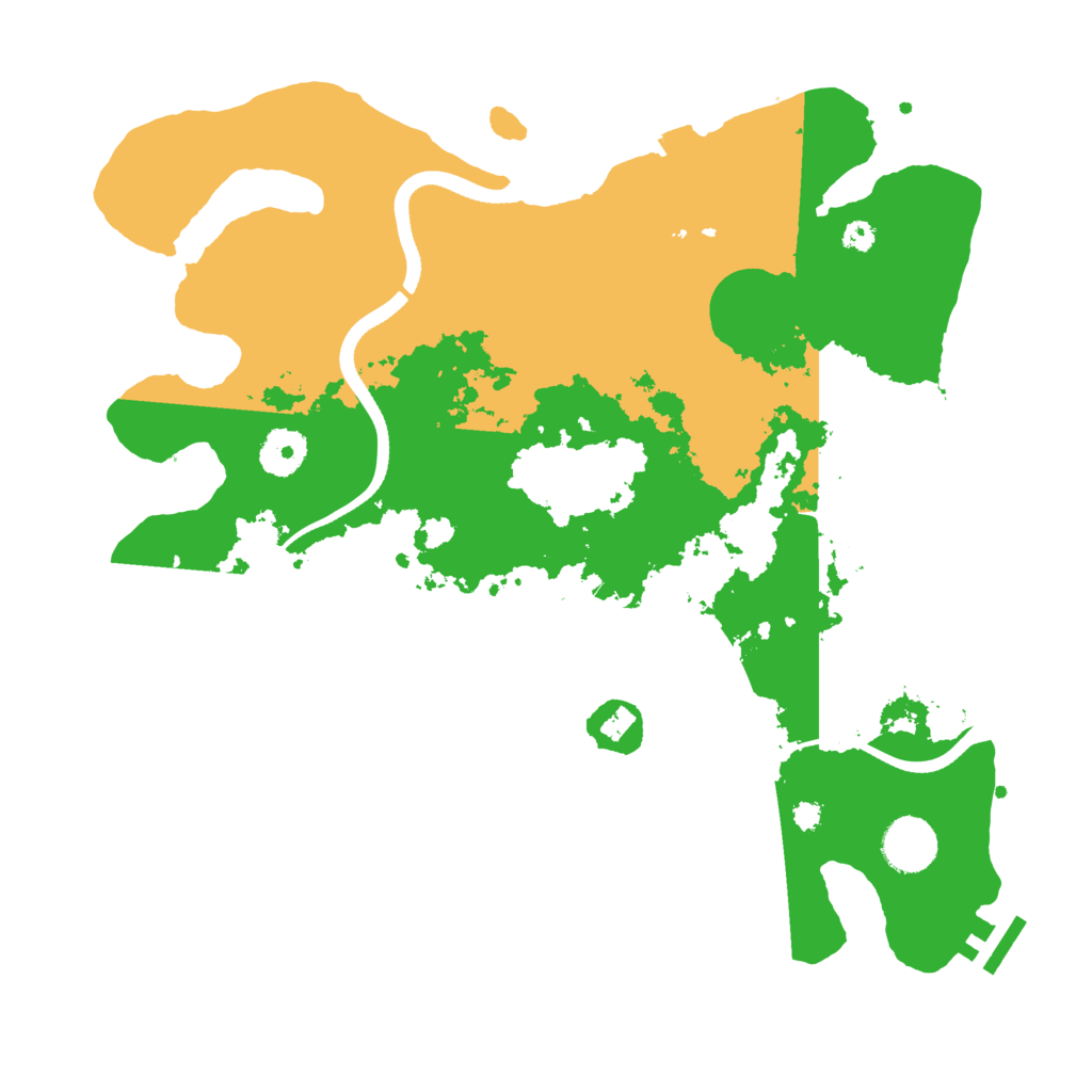 Biome Rust Map: Procedural Map, Size: 3500, Seed: 6666667