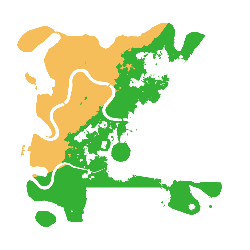 Biome Rust Map: Procedural Map, Size: 3500, Seed: 64373556