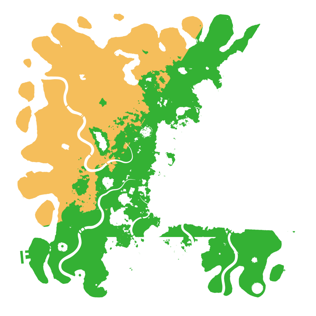 Biome Rust Map: Procedural Map, Size: 5000, Seed: 48251