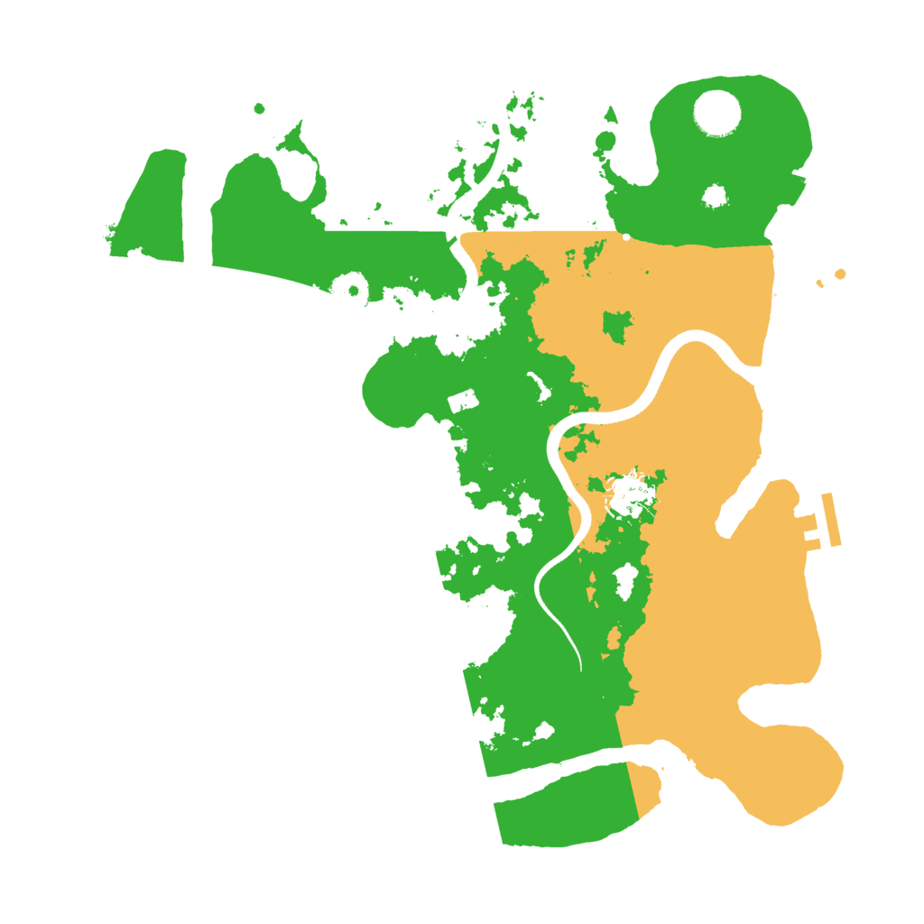Biome Rust Map: Procedural Map, Size: 3500, Seed: 1549397540