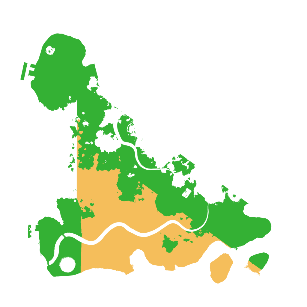 Biome Rust Map: Procedural Map, Size: 3500, Seed: 1939756183