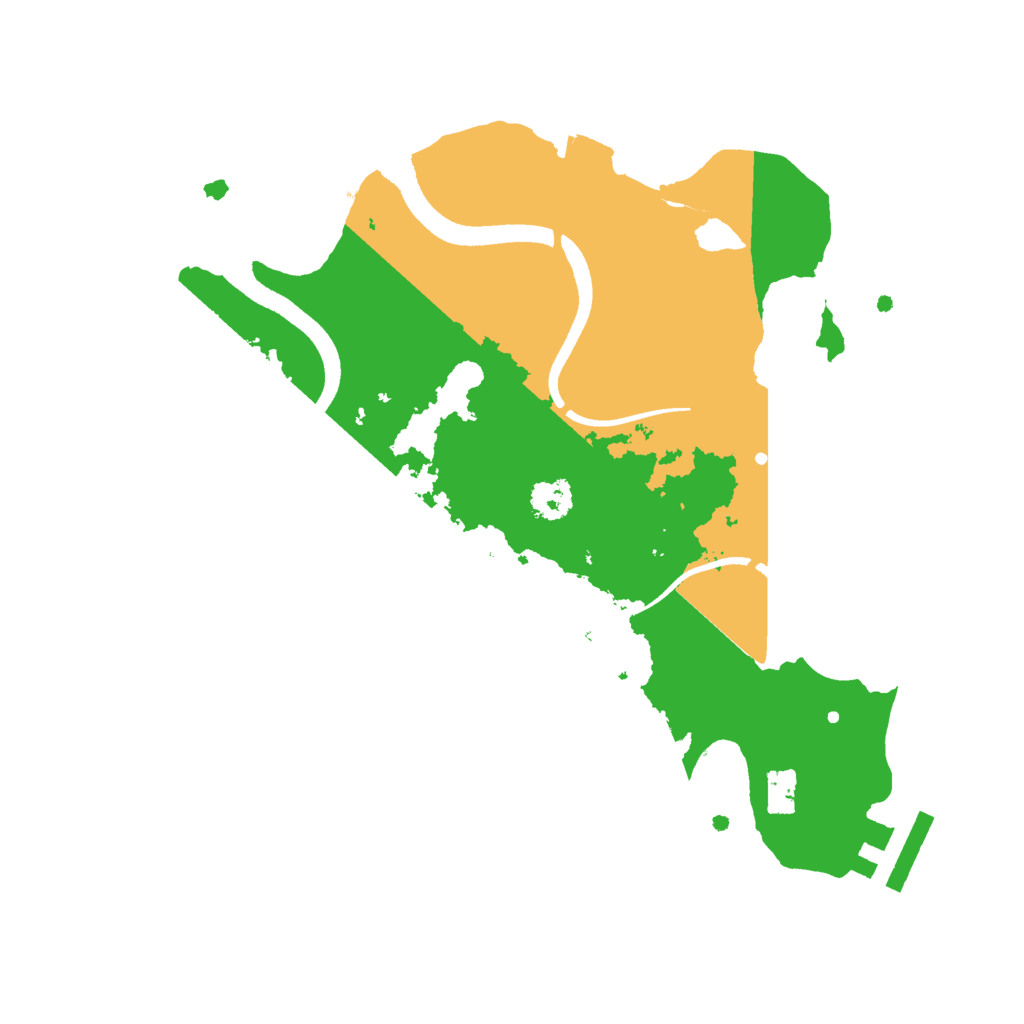Biome Rust Map: Procedural Map, Size: 2500, Seed: 545310
