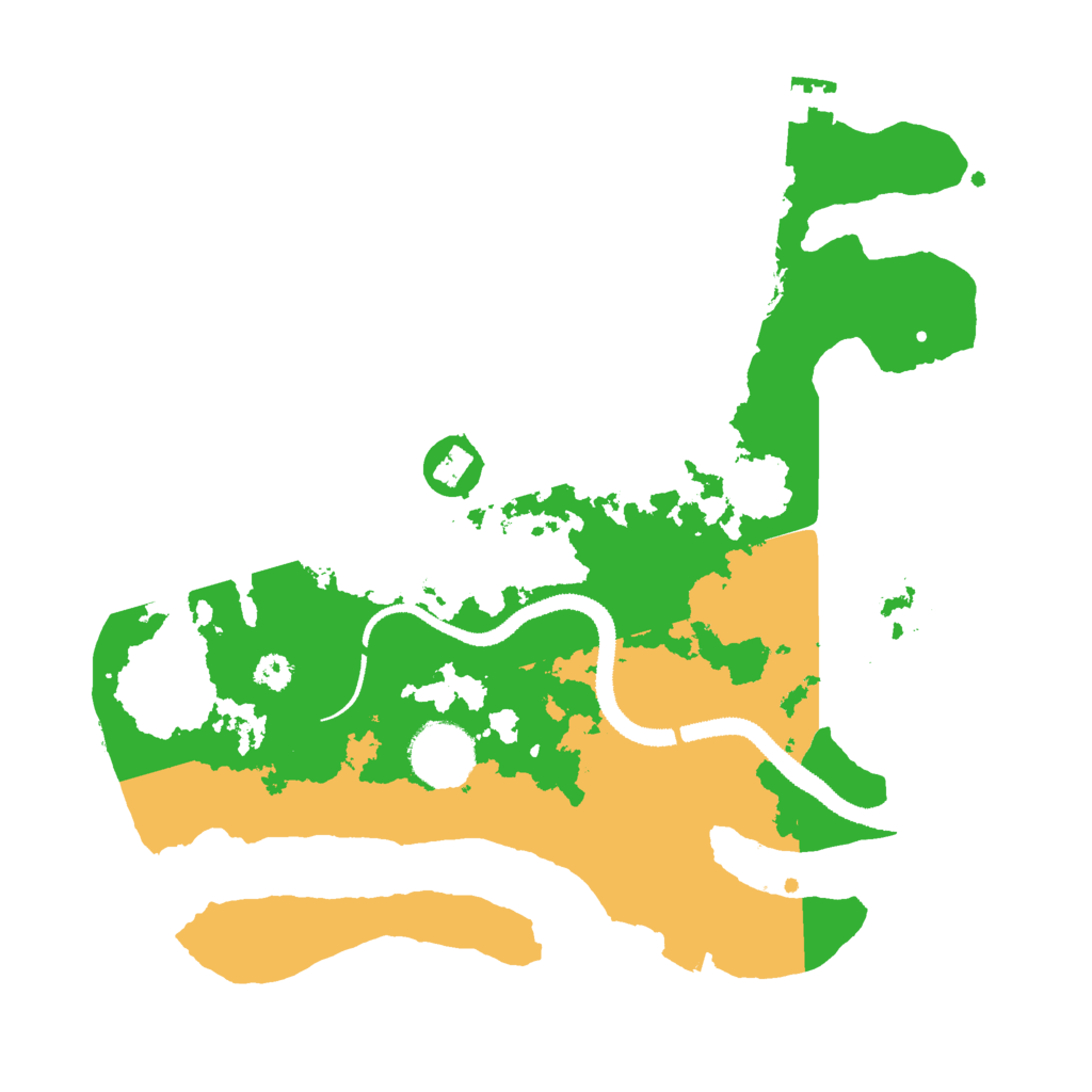 Biome Rust Map: Procedural Map, Size: 3000, Seed: 888850481