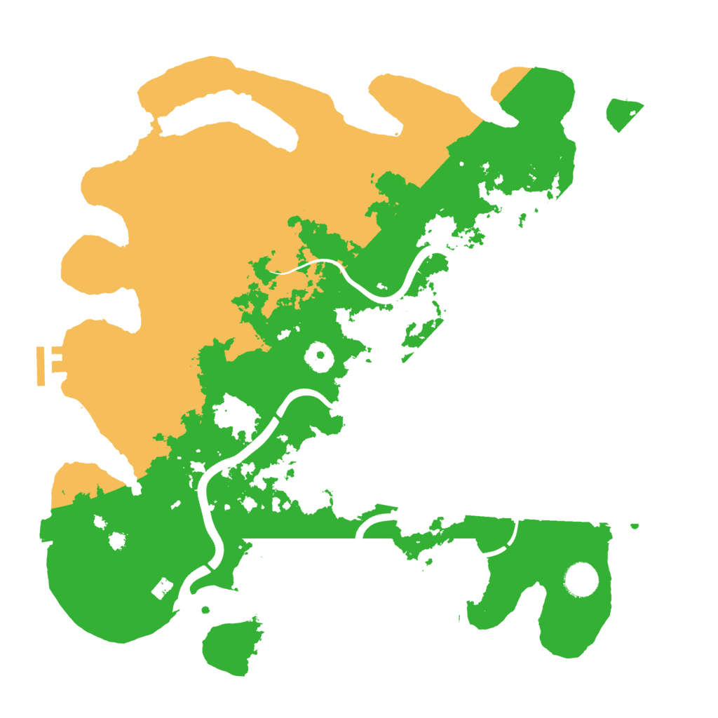 Biome Rust Map: Procedural Map, Size: 3700, Seed: 34