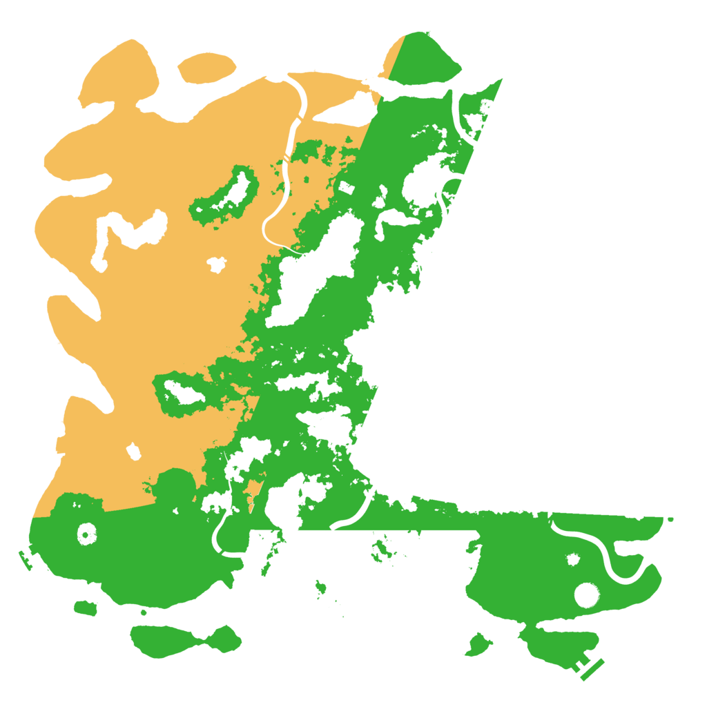 Biome Rust Map: Procedural Map, Size: 5000, Seed: 123443