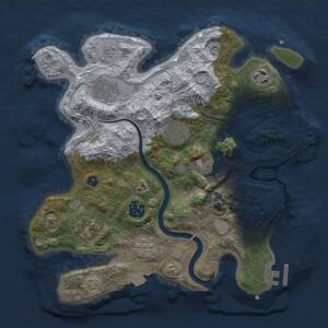 Thumbnail Rust Map: Procedural Map, Size: 3000, Seed: 225885913, 13 Monuments