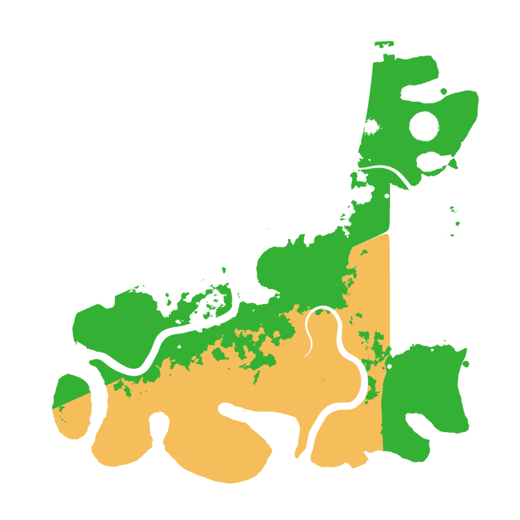 Biome Rust Map: Procedural Map, Size: 3200, Seed: 83233