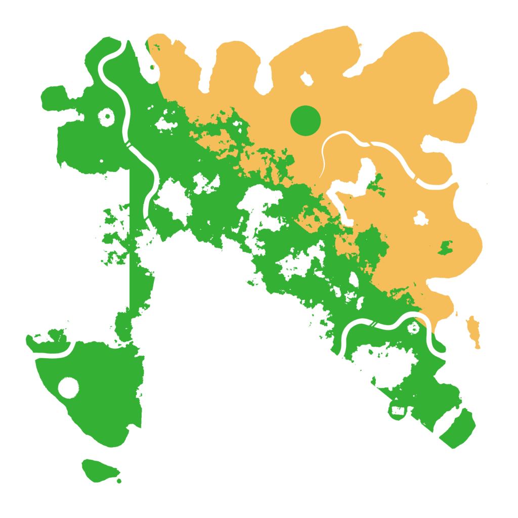 Biome Rust Map: Procedural Map, Size: 4500, Seed: 40862141