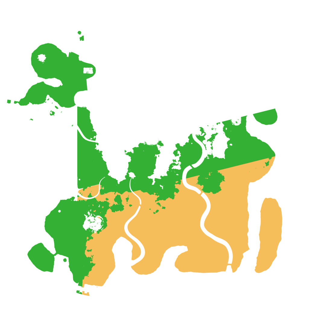 Biome Rust Map: Procedural Map, Size: 3490, Seed: 1