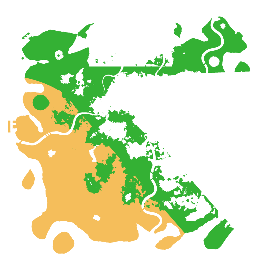 Biome Rust Map: Procedural Map, Size: 4500, Seed: 43453