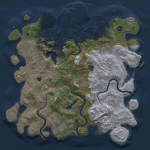 Thumbnail Rust Map: Procedural Map, Size: 4250, Seed: 276391771, 15 Monuments