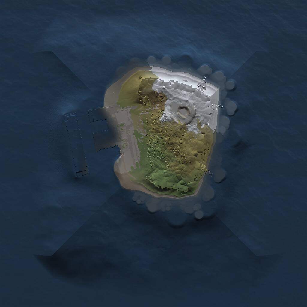 Rust Map: Procedural Map, Size: 1000, Seed: 216457802, 2 Monuments