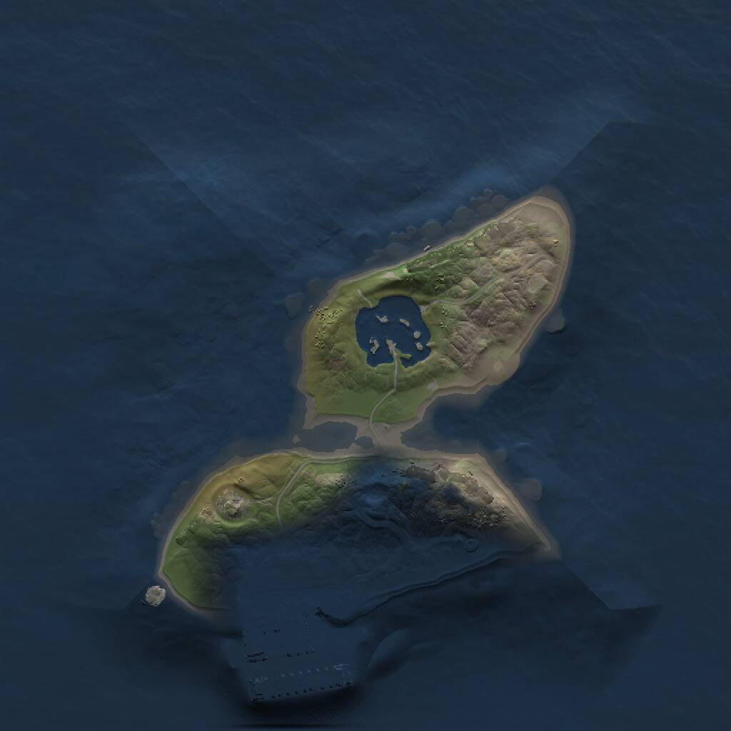 Rust Map: Procedural Map, Size: 1500, Seed: 321892, 3 Monuments