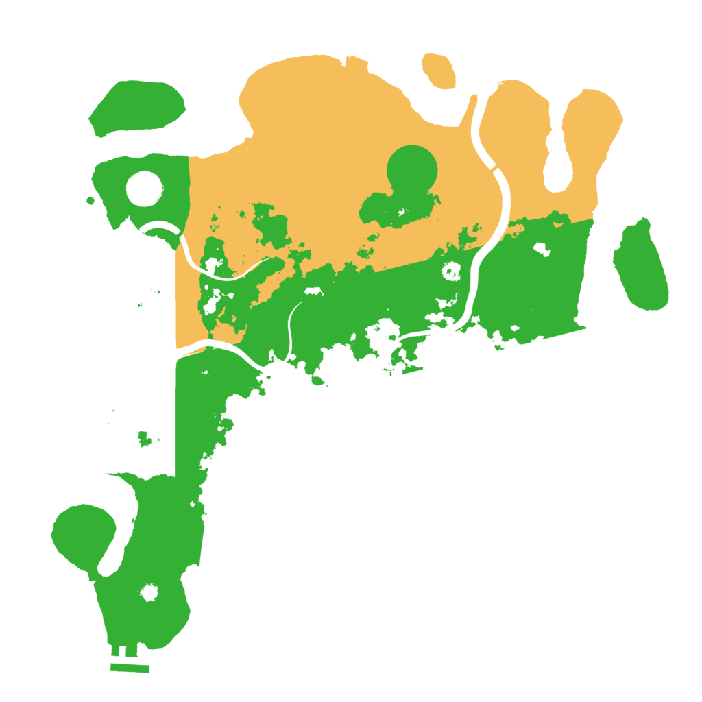 Biome Rust Map: Procedural Map, Size: 3650, Seed: 463595664