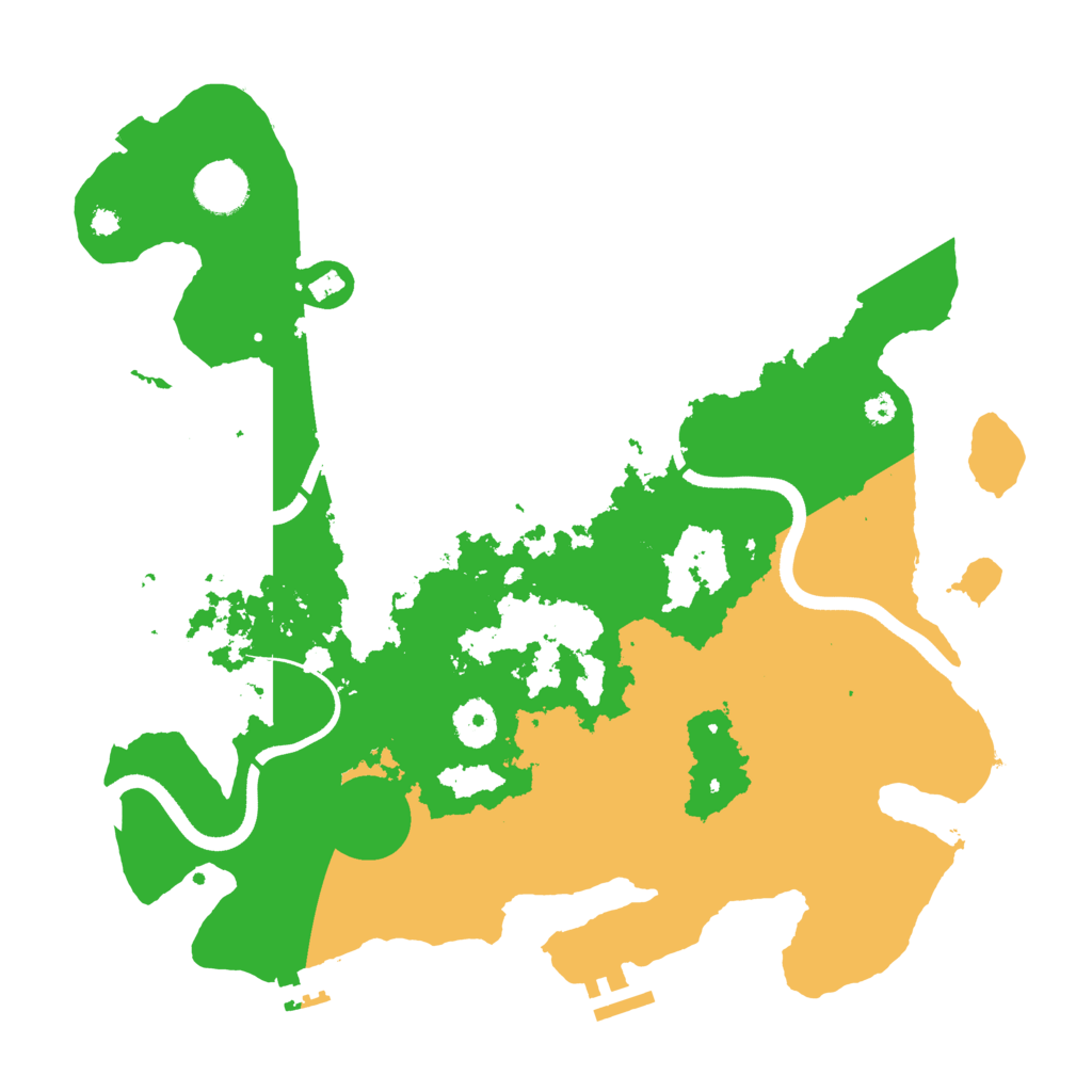 Biome Rust Map: Procedural Map, Size: 3600, Seed: 209736