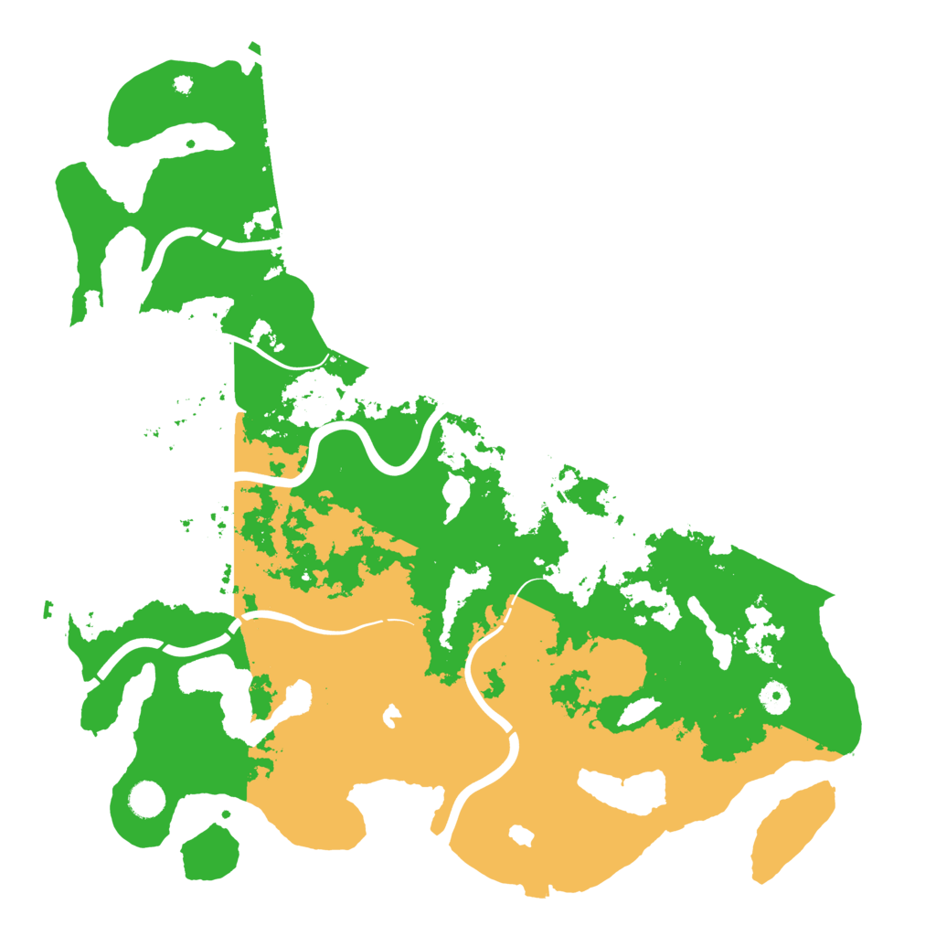 Biome Rust Map: Procedural Map, Size: 4500, Seed: 520461259