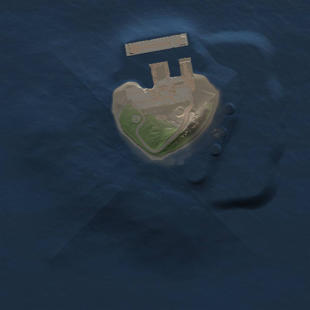 Rust Map: Procedural Map, Size: 1000, Seed: 741119053, 2 Monuments