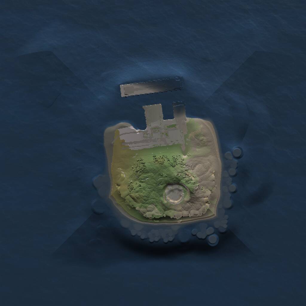 Rust Map: Procedural Map, Size: 1000, Seed: 206329681, 2 Monuments