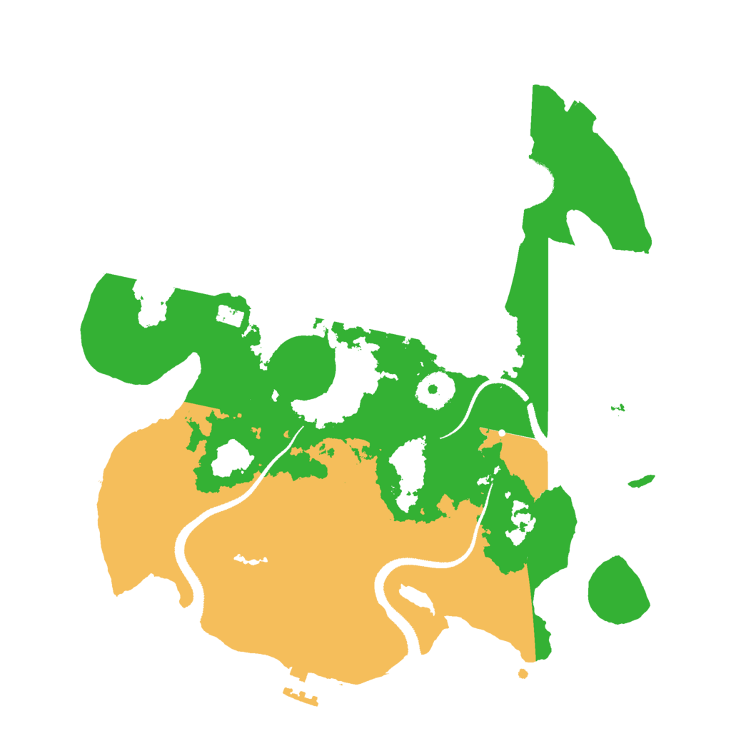 Biome Rust Map: Procedural Map, Size: 3000, Seed: 598272545