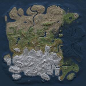 Thumbnail Rust Map: Procedural Map, Size: 4500, Seed: 3944521, 17 Monuments