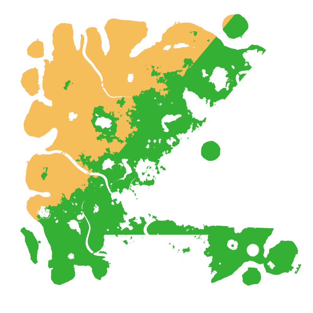 Biome Rust Map: Procedural Map, Size: 4500, Seed: 1237309270