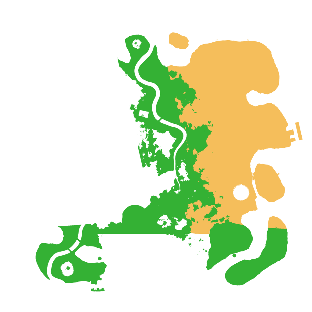 Biome Rust Map: Procedural Map, Size: 3500, Seed: 75440346