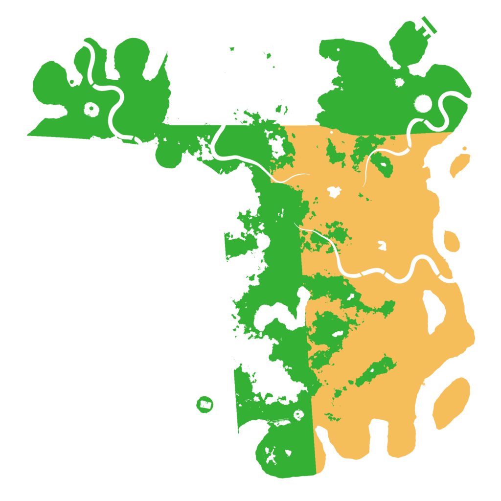 Biome Rust Map: Procedural Map, Size: 4996, Seed: 100