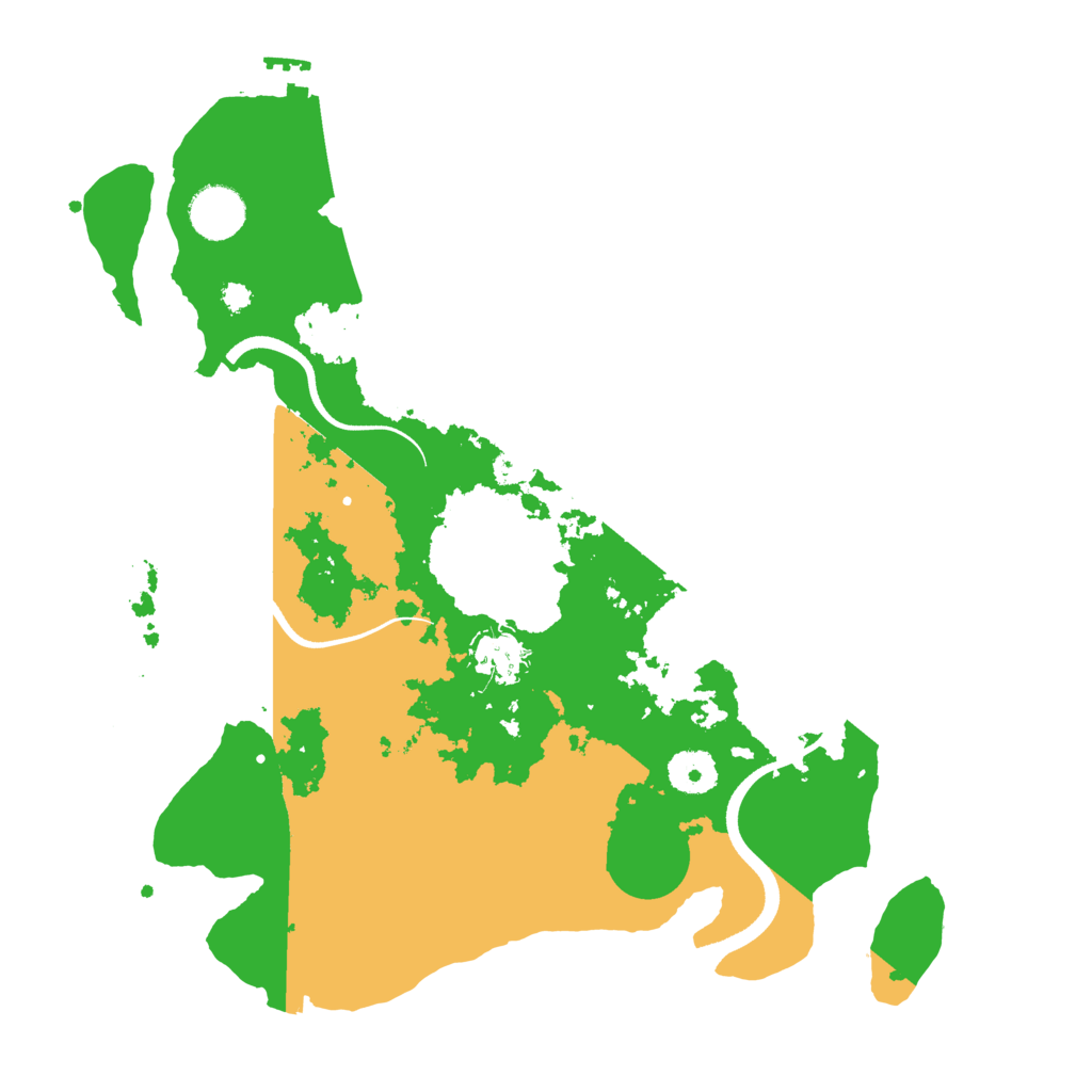 Biome Rust Map: Procedural Map, Size: 3500, Seed: 927710946