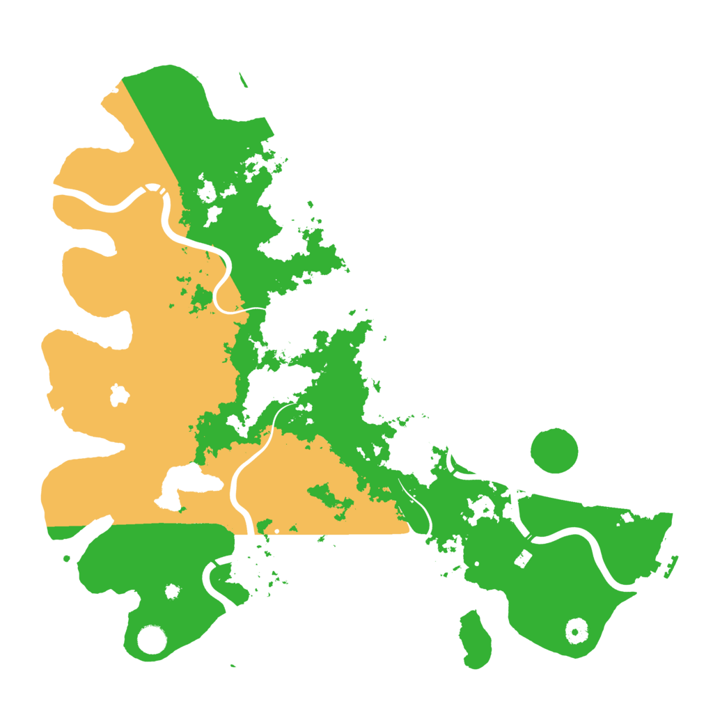 Biome Rust Map: Procedural Map, Size: 4350, Seed: 611146446