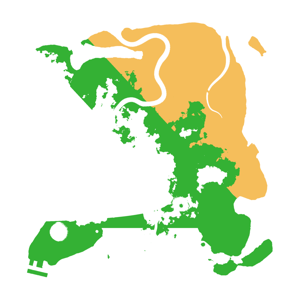 Biome Rust Map: Procedural Map, Size: 3000, Seed: 40051