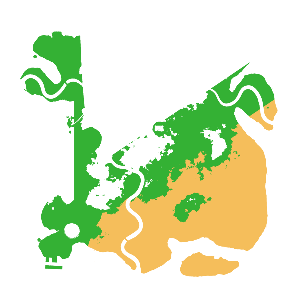Biome Rust Map: Procedural Map, Size: 3500, Seed: 986651884
