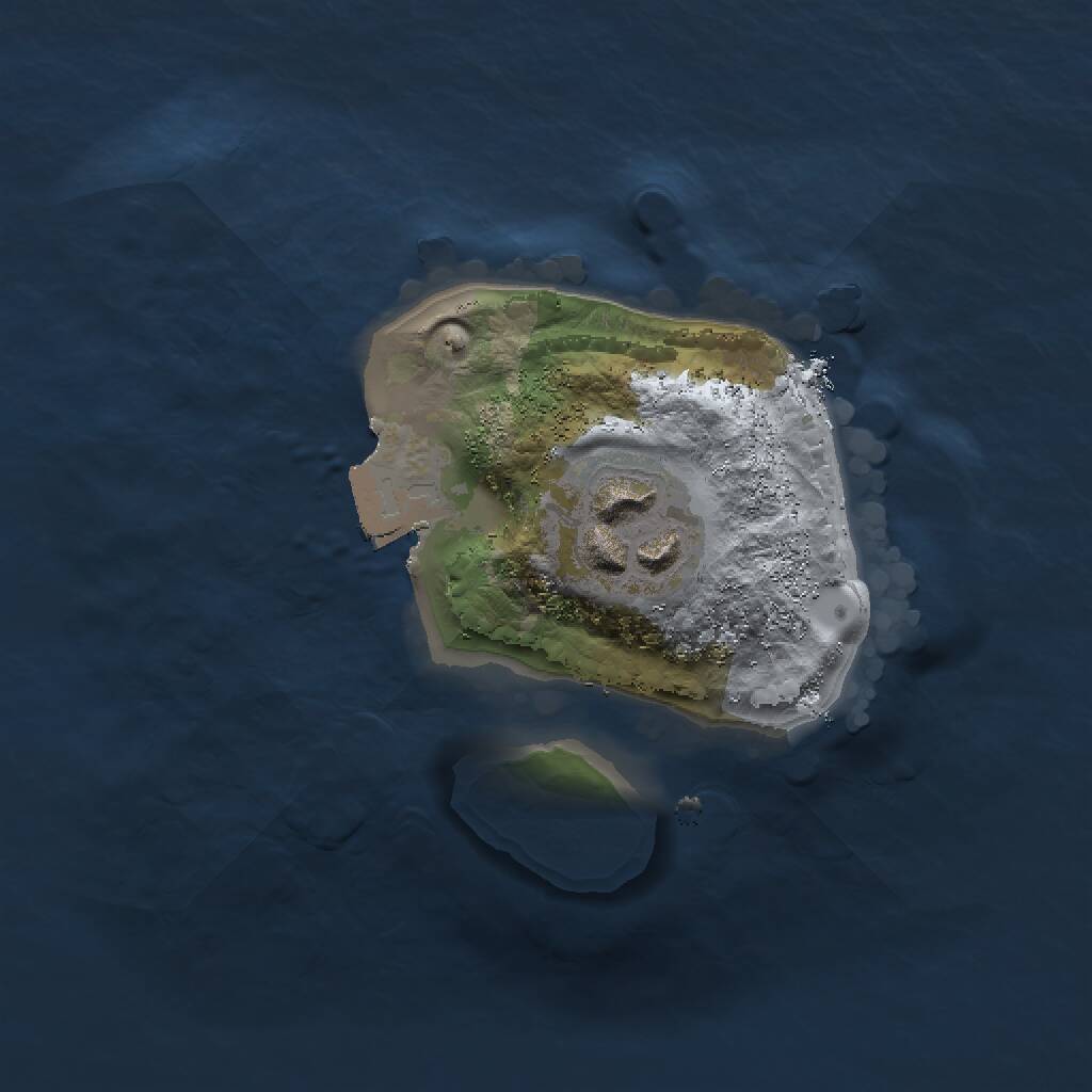 Rust Map: Procedural Map, Size: 1500, Seed: 113211595, 2 Monuments