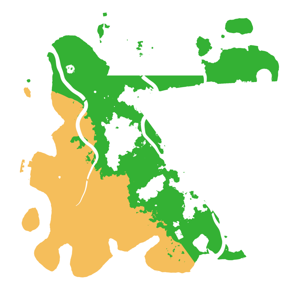 Biome Rust Map: Procedural Map, Size: 3500, Seed: 5556663