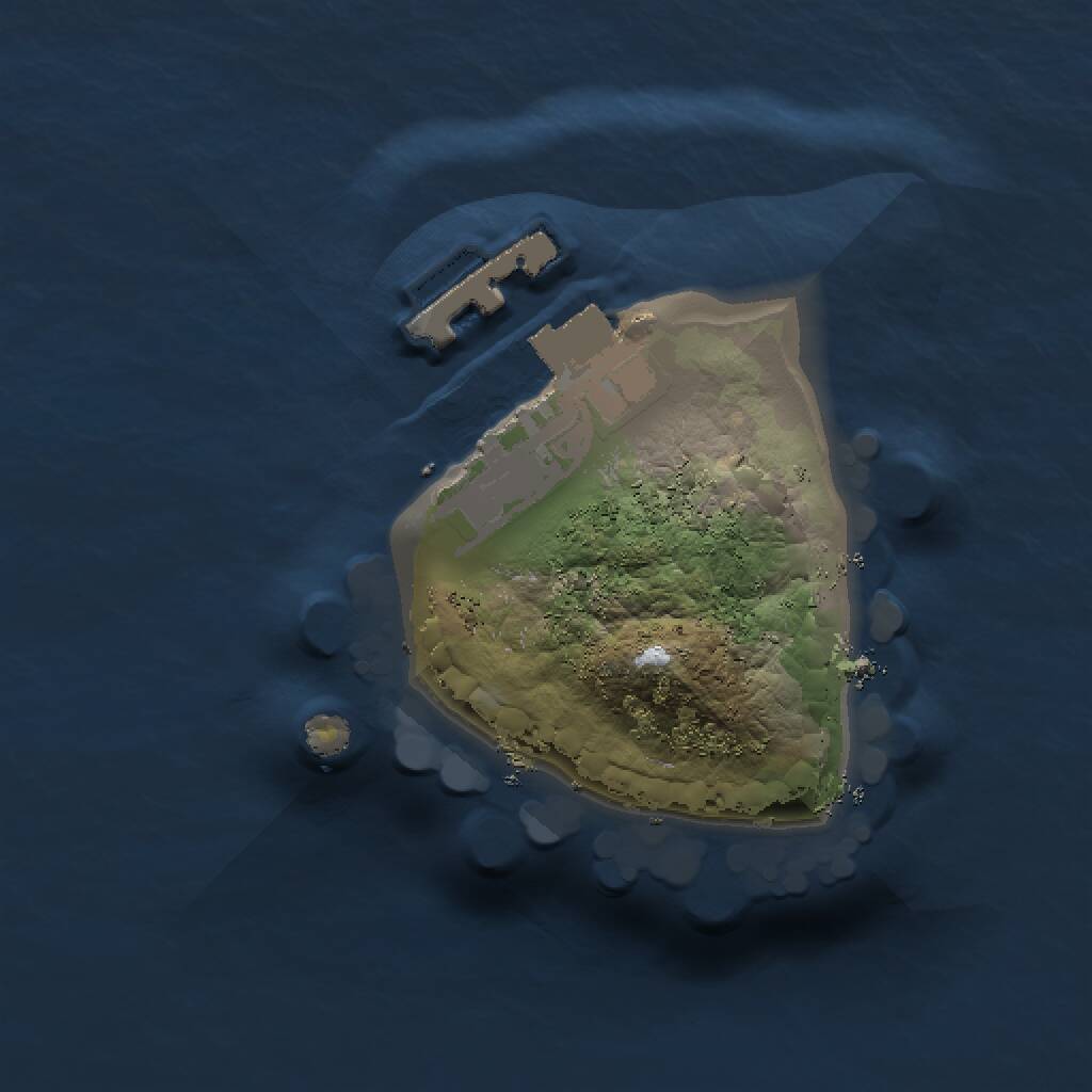 Rust Map: Procedural Map, Size: 1000, Seed: 1743762634, 2 Monuments