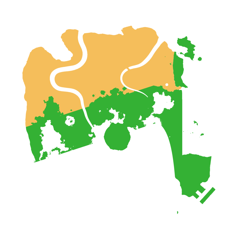 Biome Rust Map: Procedural Map, Size: 2500, Seed: 3453656
