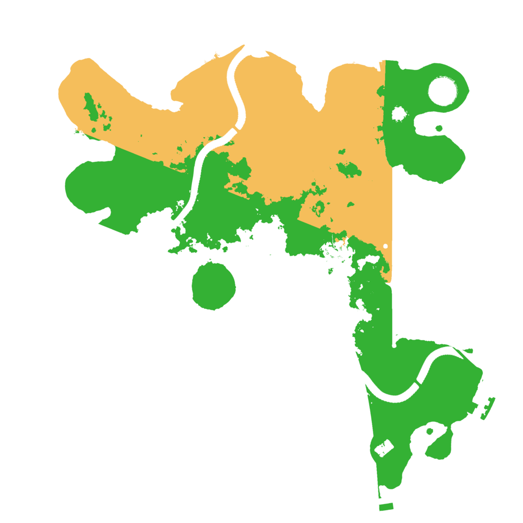 Biome Rust Map: Procedural Map, Size: 3200, Seed: 1283379592