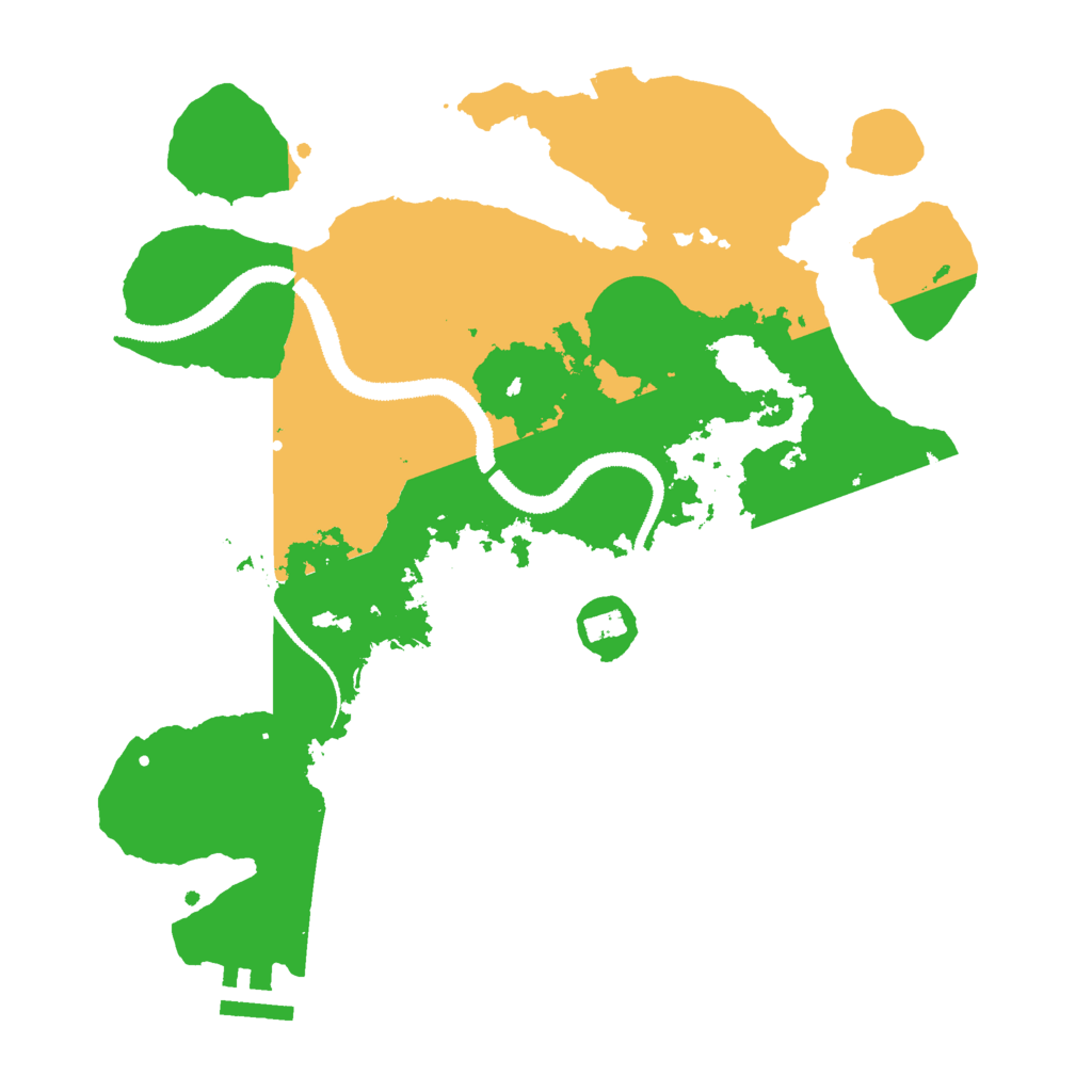 Biome Rust Map: Procedural Map, Size: 3000, Seed: 1623904256