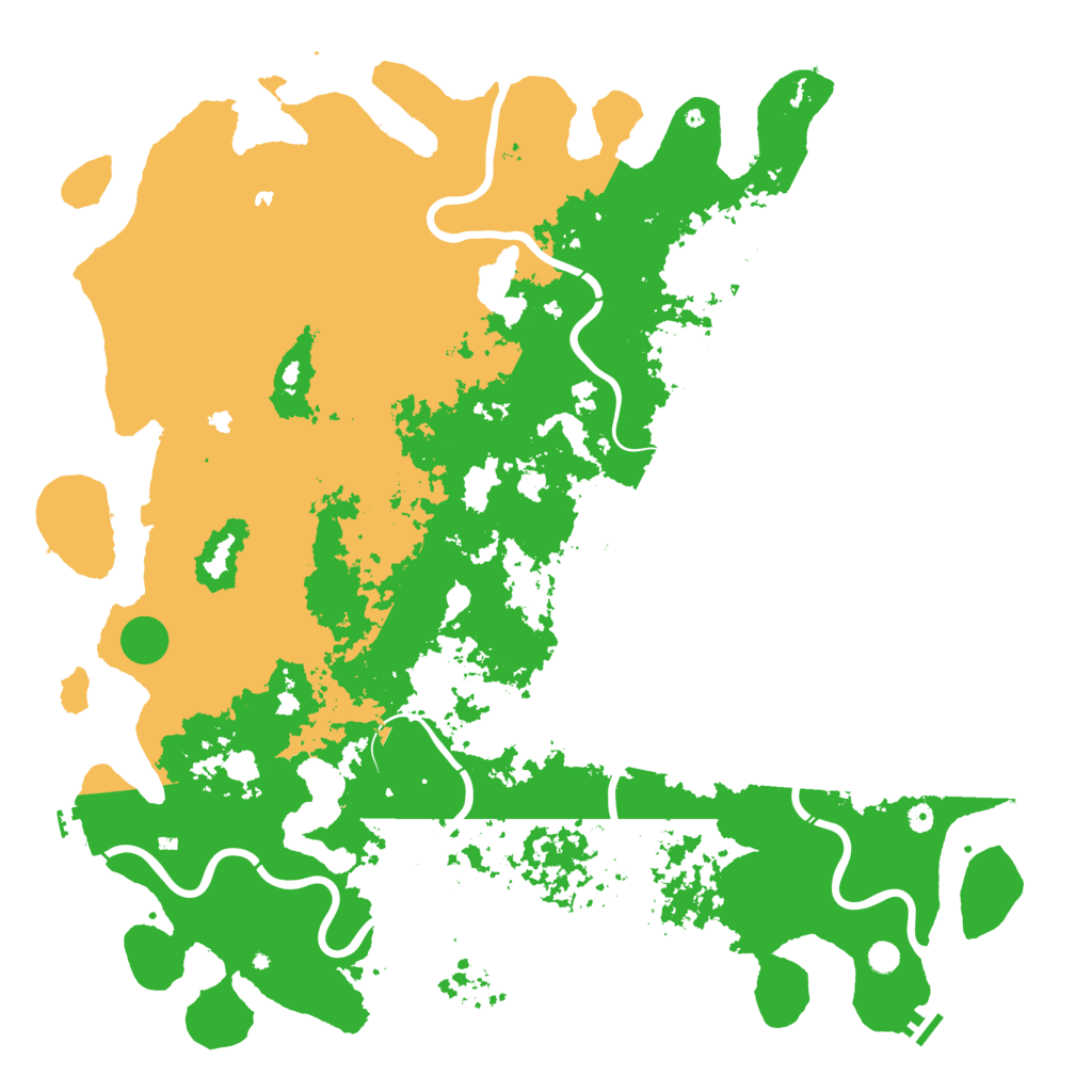 Biome Rust Map: Procedural Map, Size: 6000, Seed: 258753951