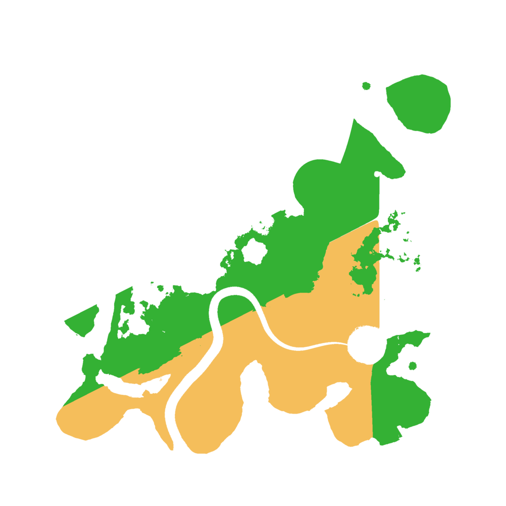 Biome Rust Map: Procedural Map, Size: 2500, Seed: 937970721