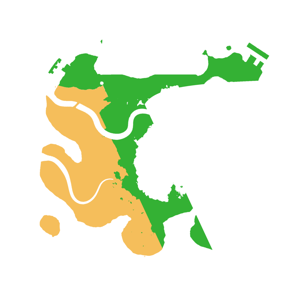 Biome Rust Map: Procedural Map, Size: 2500, Seed: 87342109