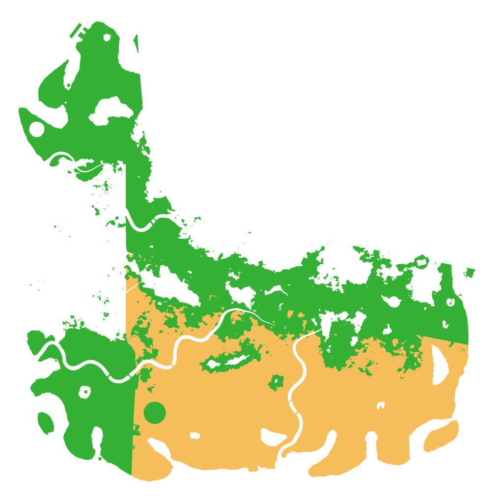 Biome Rust Map: Procedural Map, Size: 6000, Seed: 1234567891