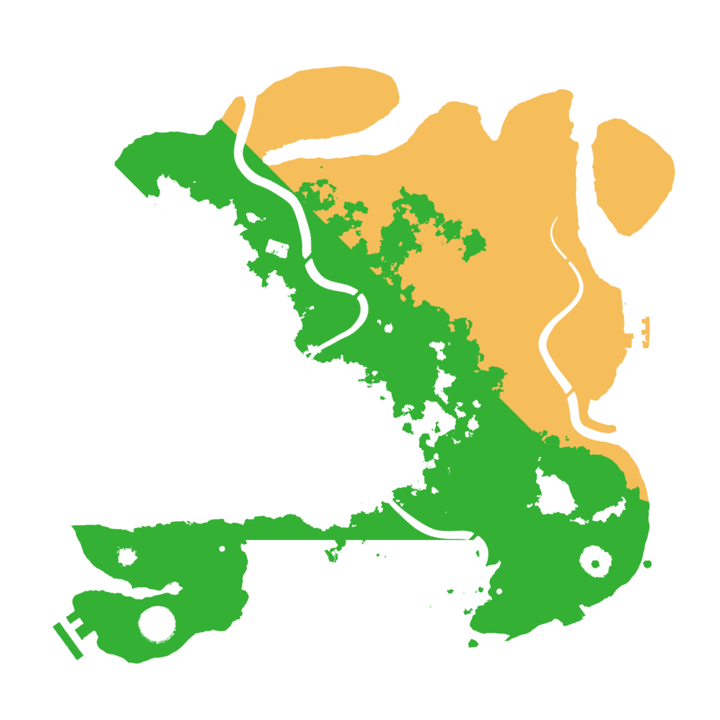 Biome Rust Map: Procedural Map, Size: 3500, Seed: 689438640
