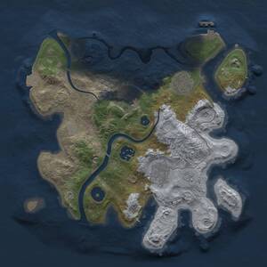 Thumbnail Rust Map: Procedural Map, Size: 2800, Seed: 1978734777, 10 Monuments