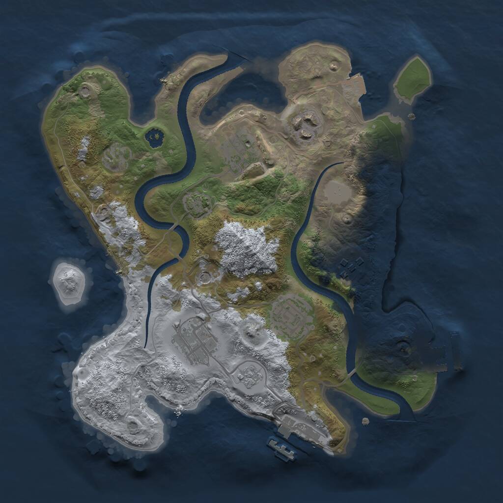 Rust Map: Procedural Map, Size: 2700, Seed: 899917, 11 Monuments