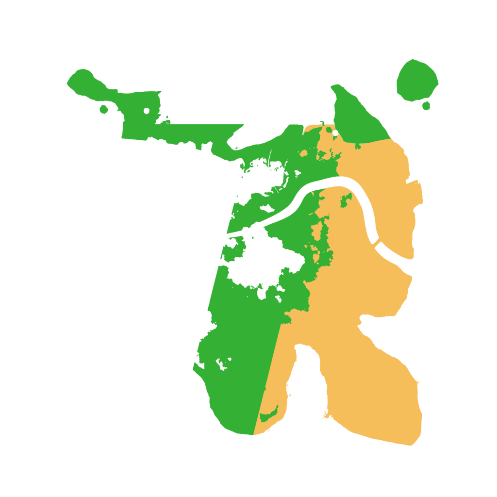 Biome Rust Map: Procedural Map, Size: 2400, Seed: 612210167